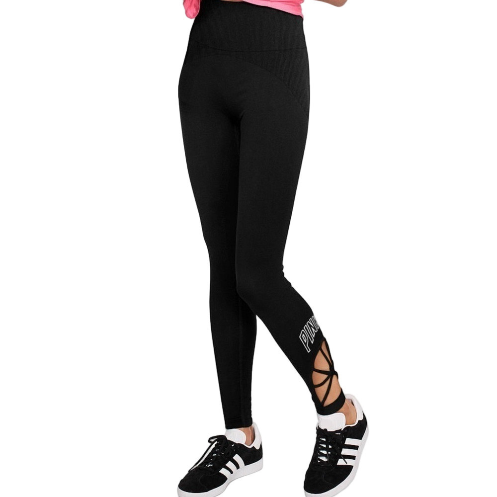 PINK Victoria’s Secret Ultimate Seamless Strappy Leggings - Picture 1 of 8